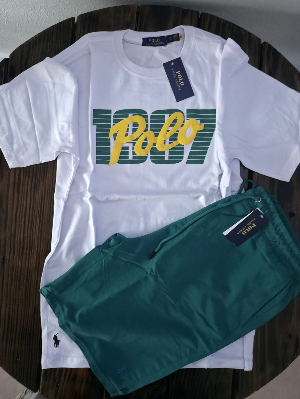 Ralph Lauren Polo Teal Green Swim Trunks